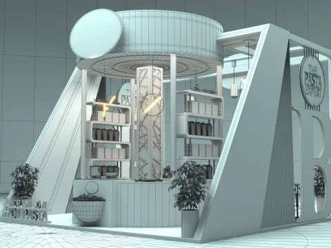 Exhibition Stand Stall 3D Model