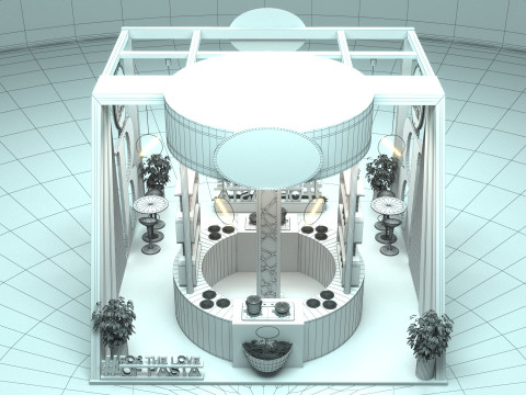 Exhibition Stand Stall 3D Model