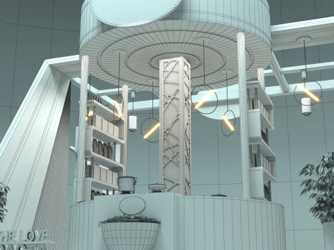 Exhibition Stand Stall 3D Model