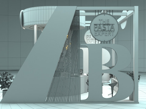 Exhibition Stand Stall 3D Model