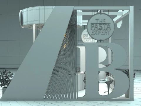 Exhibition Stand Stall 3D Model