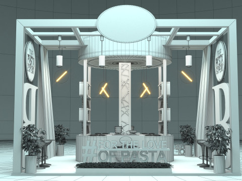 Exhibition Stand Stall 3D Model