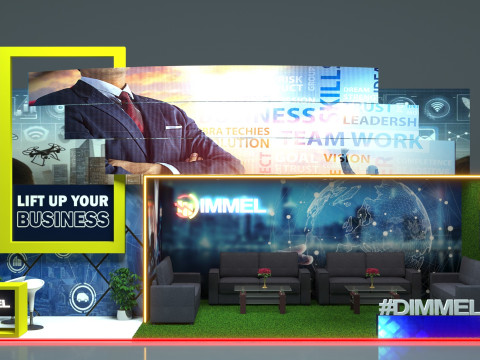 Exhibition Stand Stall 3D Model
