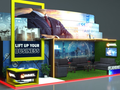 Exhibition Stand Stall 3D Model