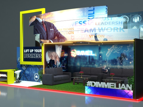 Exhibition Stand Stall 3D Model