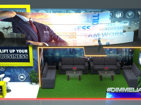 Exhibition Stand Stall 3D Model
