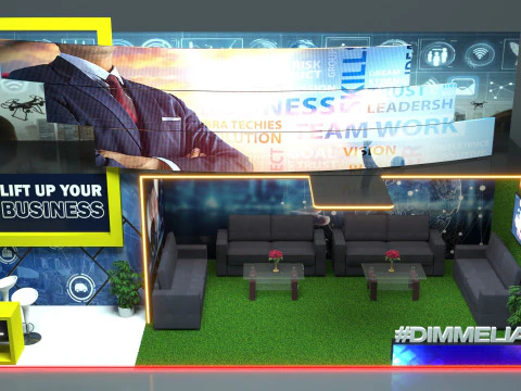 Exhibition Stand Stall 3D Model