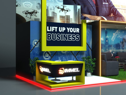 Exhibition Stand Stall 3D Model