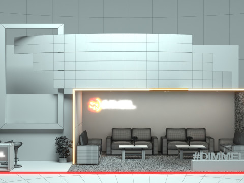 Exhibition Stand Stall 3D Model