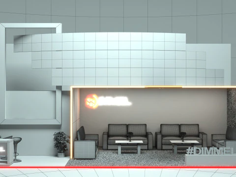 Exhibition Stand Stall 3D Model