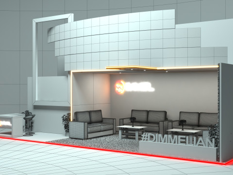 Exhibition Stand Stall 3D Model