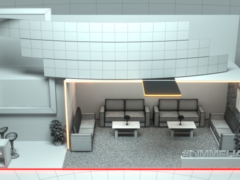 Exhibition Stand Stall 3D Model