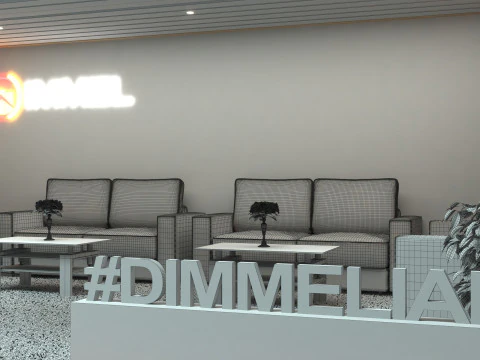 Exhibition Stand Stall 3D Model