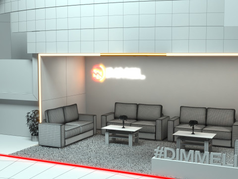 Exhibition Stand Stall 3D Model
