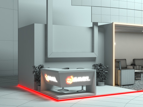 Exhibition Stand Stall 3D Model