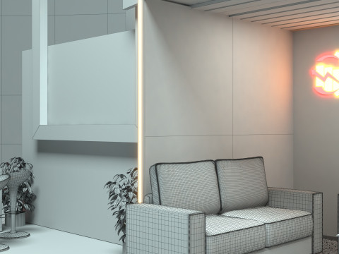 Exhibition Stand Stall 3D Model