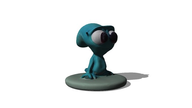 Alien Pixar Alike Model 3D .c4d .max .obj .3ds .fbx .stl .blend 