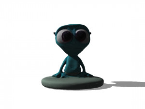 Alien Pixar Alike Model 3D