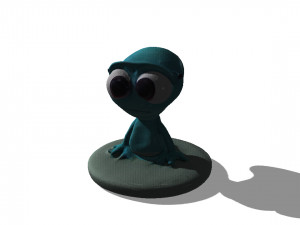 Alien Pixar Alike Model 3D