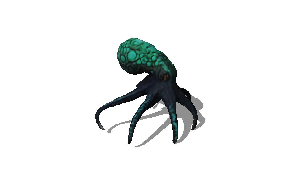 Night Octopus 3D Model .c4d .max .obj .3ds .fbx .stl .blend