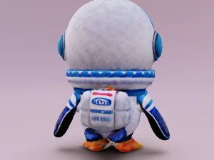 Astronaut Penguin 3D Model