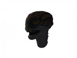 Alien Head 3D Model