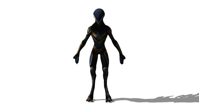 Alien hero of moons 3D Model .c4d .max .obj .3ds .fbx .stl .blend 