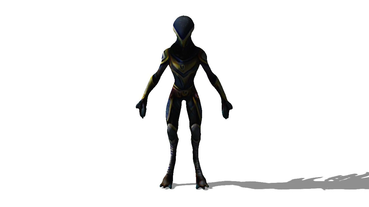 Alien hero of moons 3D Model .c4d .max .obj .3ds .fbx .stl .blend 