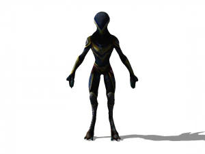 Eroe alieno delle lune Modello 3D