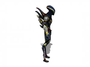 Alien hero of moons 3D Model
