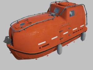 Lifeboat 3D Model