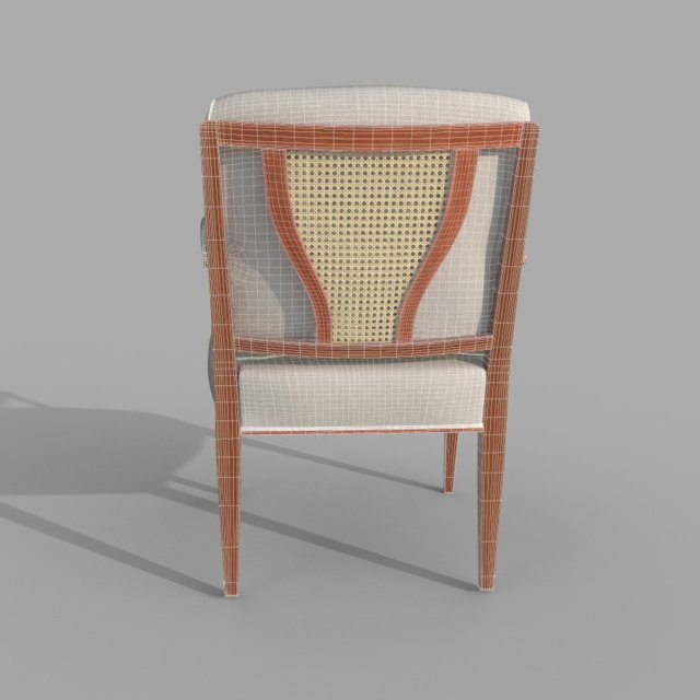ARMCHAIR 969 SEAT HEIGHT 47CM 3D Model .c4d .max .obj .3ds .fbx .stl .blend 