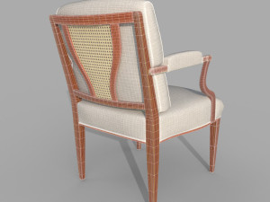 ARMCHAIR 969 SEAT HEIGHT 47CM 3D Model