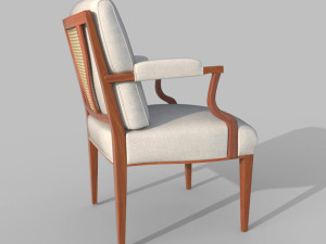 ARMCHAIR 969 SEAT HEIGHT 47CM 3D Model