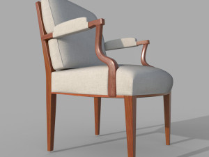 ARMCHAIR 969 SEAT HEIGHT 47CM 3D Model