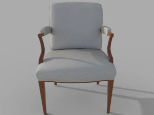 ARMCHAIR 969 SEAT HEIGHT 47CM 3D Model