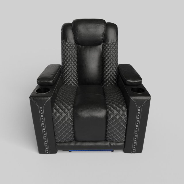 Power Recliner 3D Model .c4d .max .obj .3ds .fbx .stl .blend 