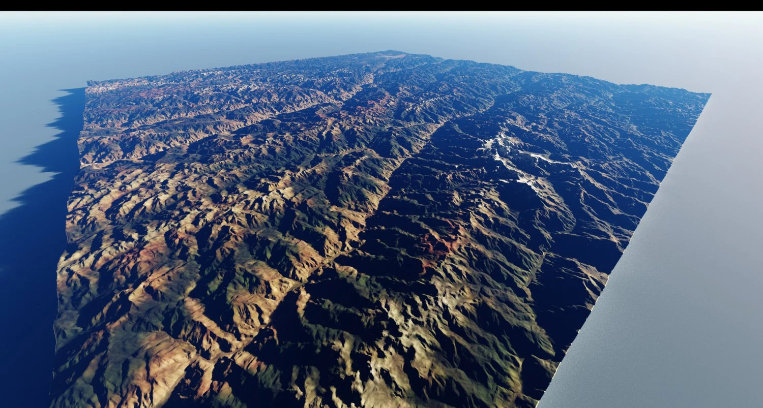 Alps Mountain 3D Model .c4d .max .obj .3ds .fbx .stl .blend 