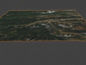 Alps Mountain 3D Model