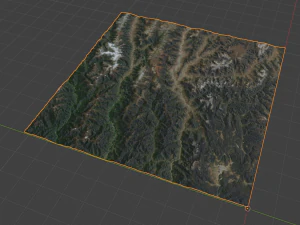 Alps Mountain 3D Model