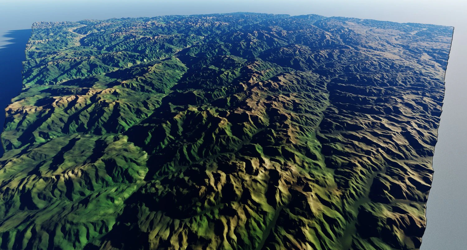 Alps Mountain 2 3D Model .c4d .max .obj .3ds .fbx .stl .blend 