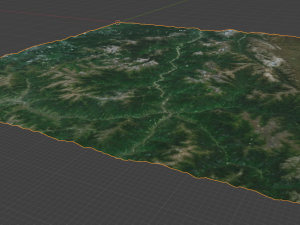 Alps Mountain 2 3Dモデル