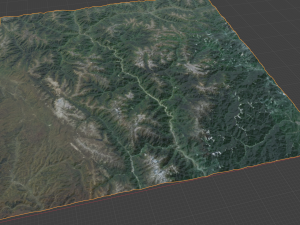 Alps Mountain 2 3Dモデル