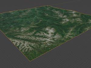 Alps Mountain 4 3Dモデル