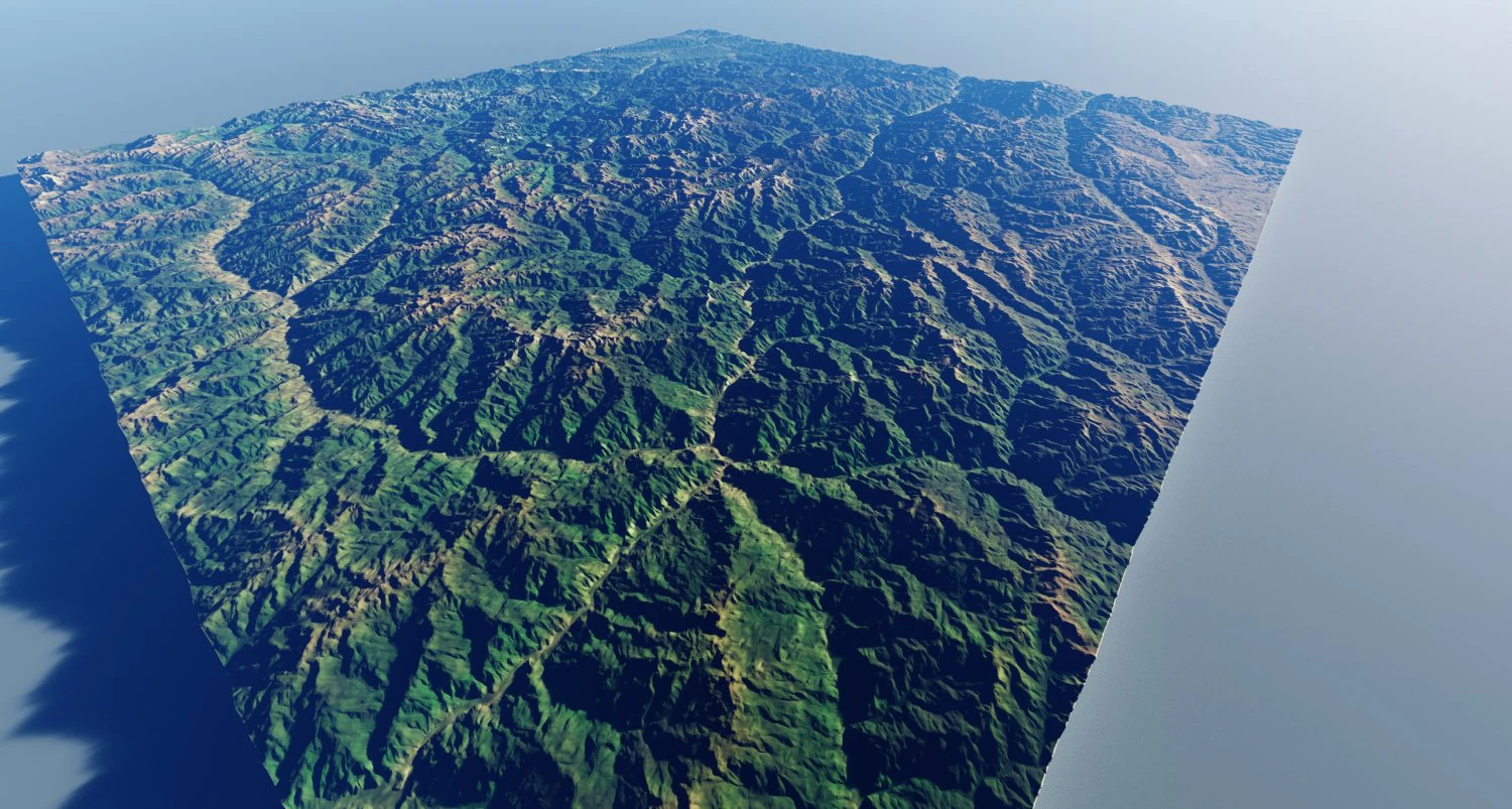 Alps Mountain 6 3D Model .c4d .max .obj .3ds .fbx .stl .blend 