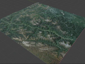 Alps Mountain 6 3D Model