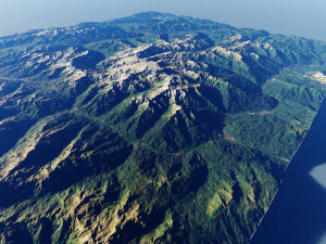 アルプス山7 3Dモデル