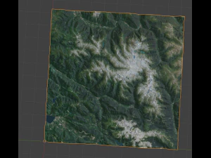 アルプス山7 3Dモデル