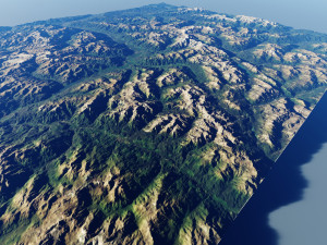 Alps Mountain 8 3D Model