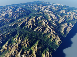 Alps Mountain 8 3D Model